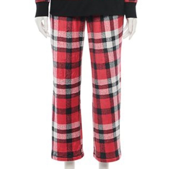 New Croft & Barrow Velour 2 Piece Pajamas Set PJs Size Large - Picture 3 of 14